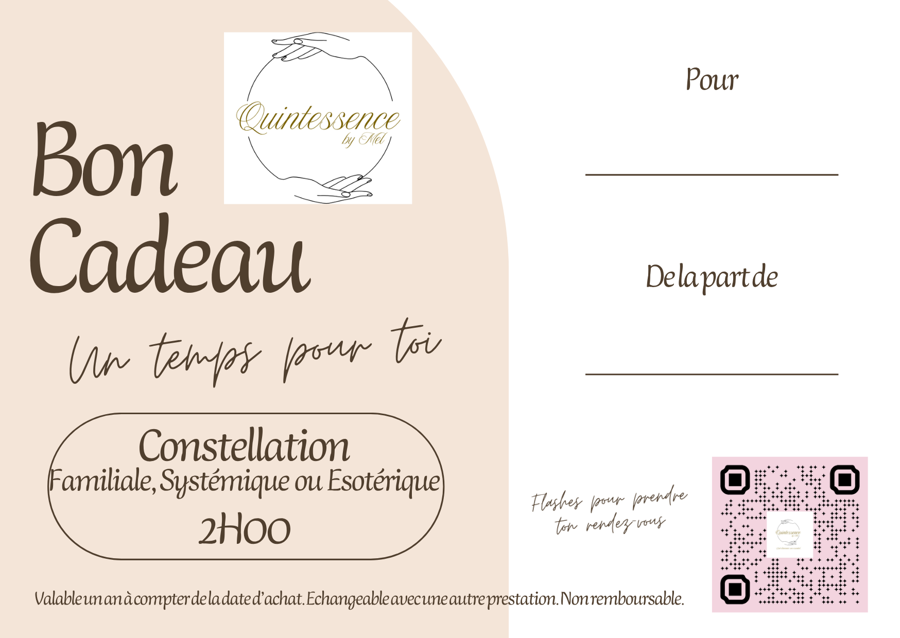 Bon Cadeau une Constellation Individuelle - 2H00